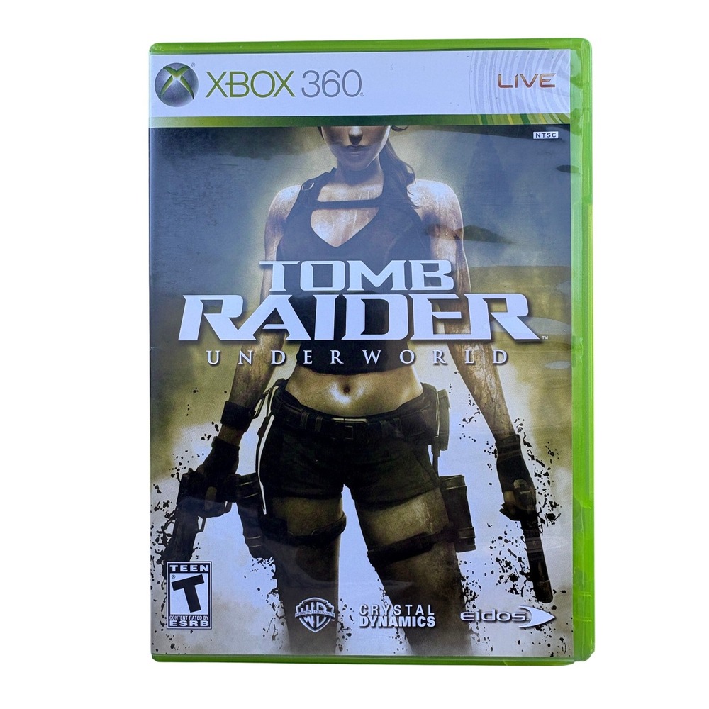 Tomb Raider Underworld Xbox 360 Live Microsoft 2008 NTSC Complete w‎ Manual CIB